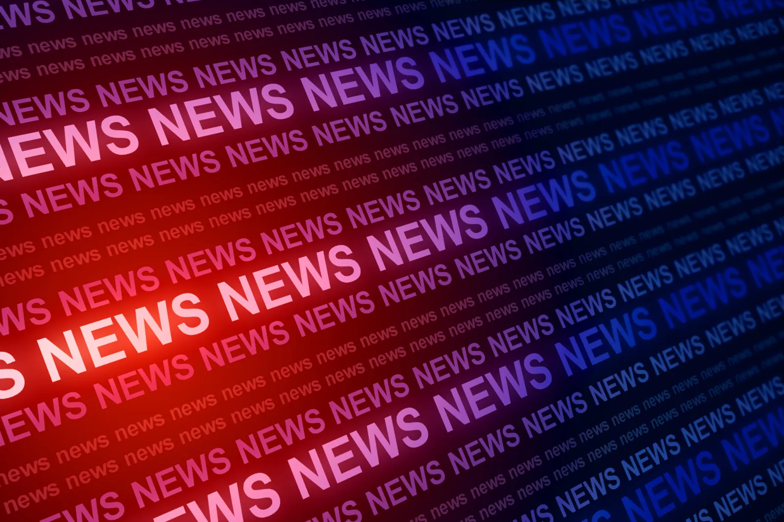 Abstract news typography graphic used for UKFOS editorial coverage