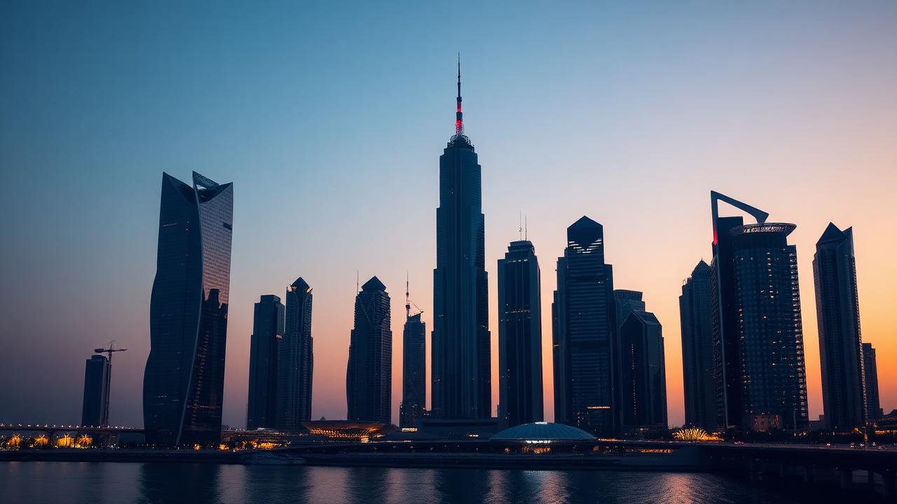 Dubai skyline, where the Dangote family office is based