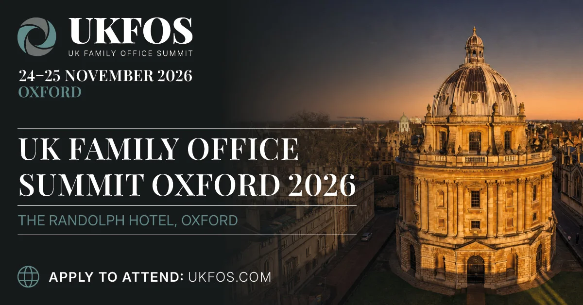 Inaugural UK Family Office Summit Oxford 2026, 24–25 November at The Randolph Hotel