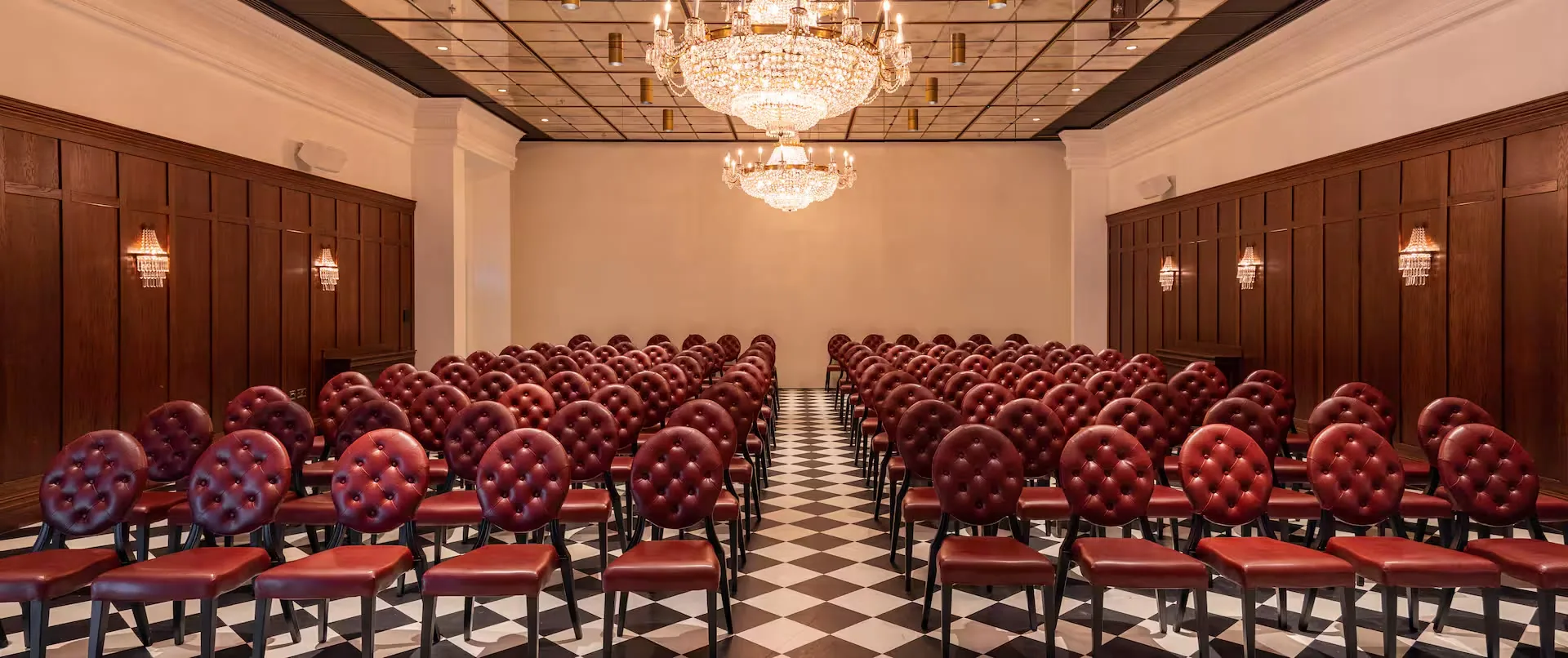 The Randolph Hotel Ballroom, Oxford — main-stage setting for UK Family Office Summit panels and keynotes